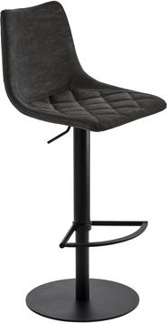 Mayer Sitzmöbel Barhocker 1375 in Schwarz aus Kunstleder mit Metallgestell, Breite: 43 cm, höhenverstellbar - Bild 1