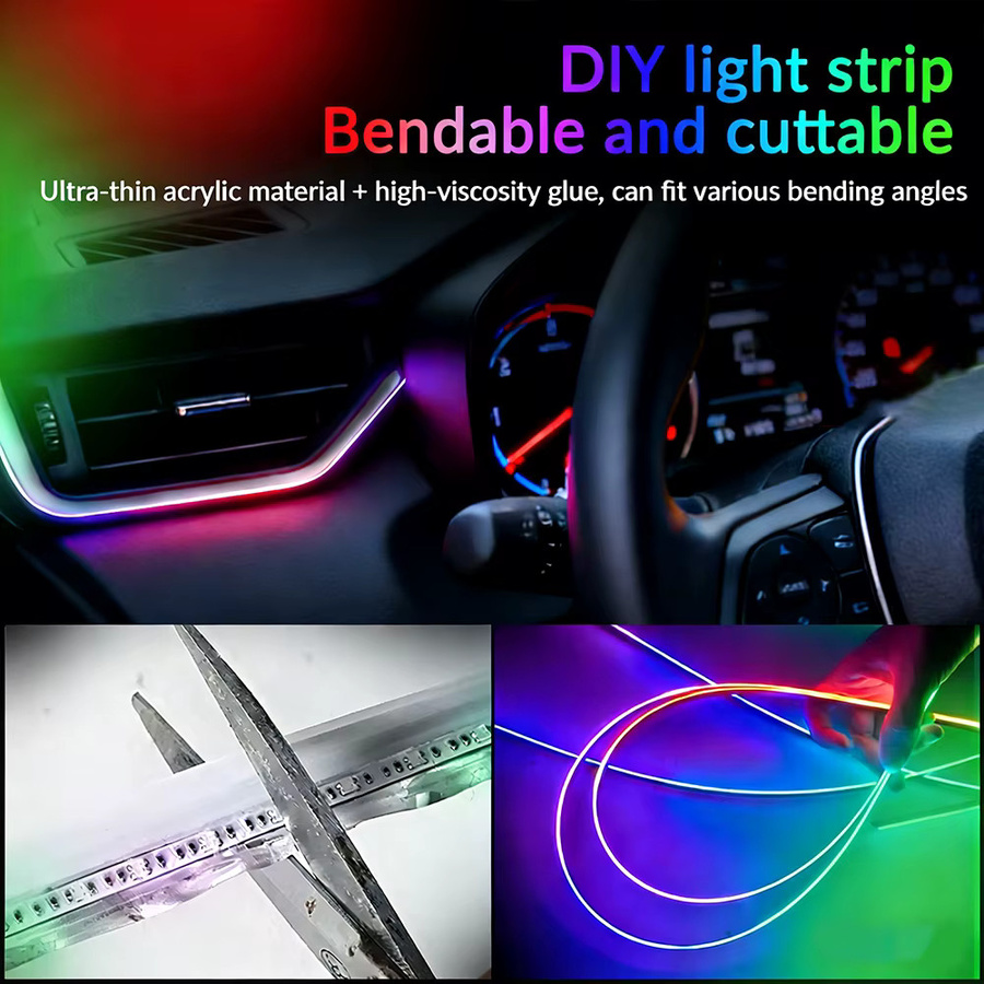WUMFIRE Symphony 18-in-1 RGB LED-Streifen Neon Flex in Multicolour für Auto und festliche Dekoration - Bild 3