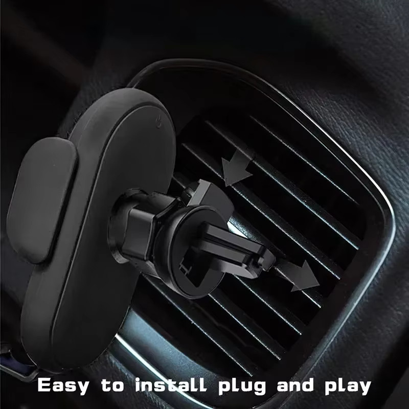 VIKEFON Kabelloses Auto-Ladegerät und Intelligente Infrarot-Handyhalterung für iPhone 17-12 Pro Max 11 Pro X MAX 8 7 Plus in Schwarz - Bild 2