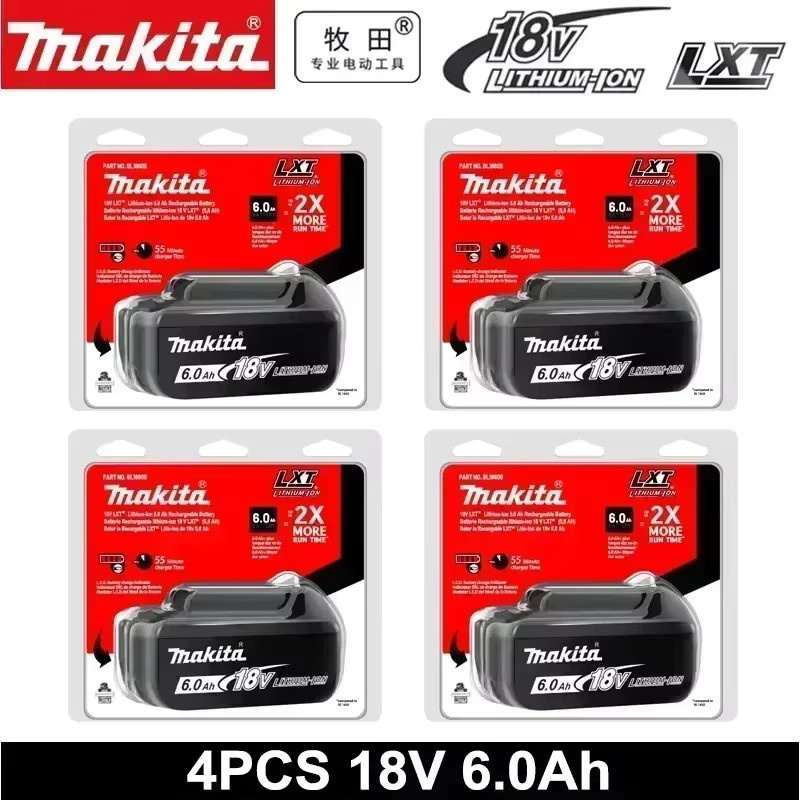 Makita 18V Akku-Set mit 6,0 Ah Akku und Ladegerät in Schwarz für Elektrowerkzeuge - Bild 7