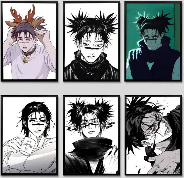 Selbstklebender wasserfester Poster Aufkleber Choso Jujutsu Kaisen Wanddeko Mehrfarbig - Bild 1