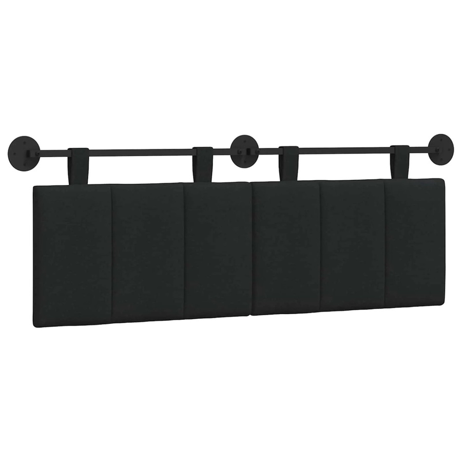 vidaXL Wandmontiertes Polsterpaneel Schwarz B: 150 cm, H: 55 cm, T: 5 cm - Bild 2