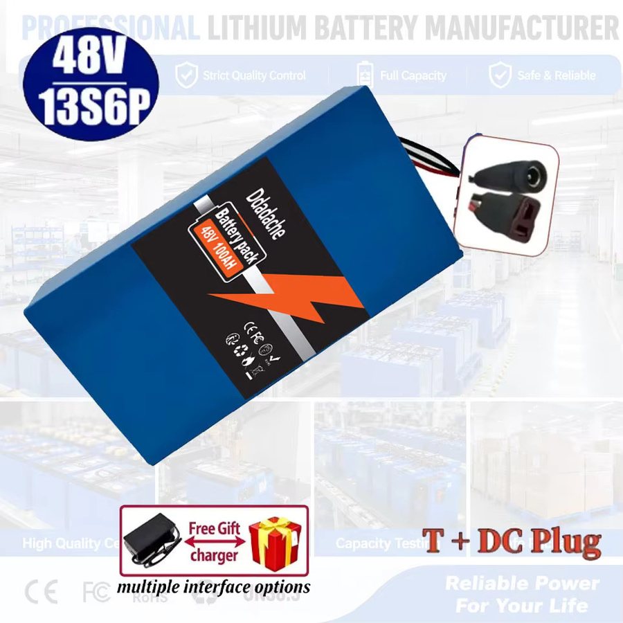 Hochleistungs Ersatzakku 48V 100Ah 13S6P für Elektroroller in Blau, 100000mAh Akkupack - Bild 8