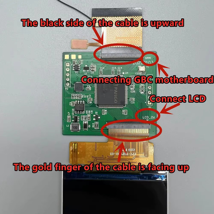 GBC IPS LCD Display mit neuem Gehäuse für Gameboy Color in Weiß von DUTRIEUX mit Pixel-Display Unterstützung - Bild 2