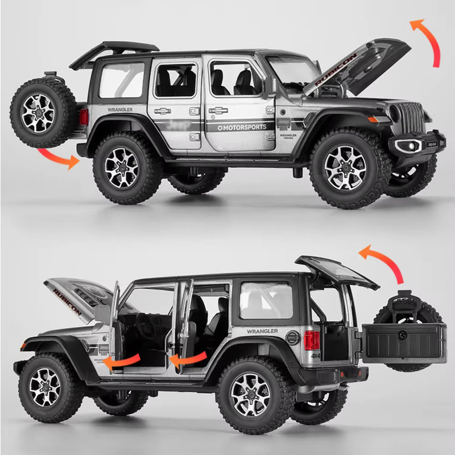 MAKEDA Wrangler G63 Modellauto, 1:22, mit Licht und Sound, Schwarz - Bild 2