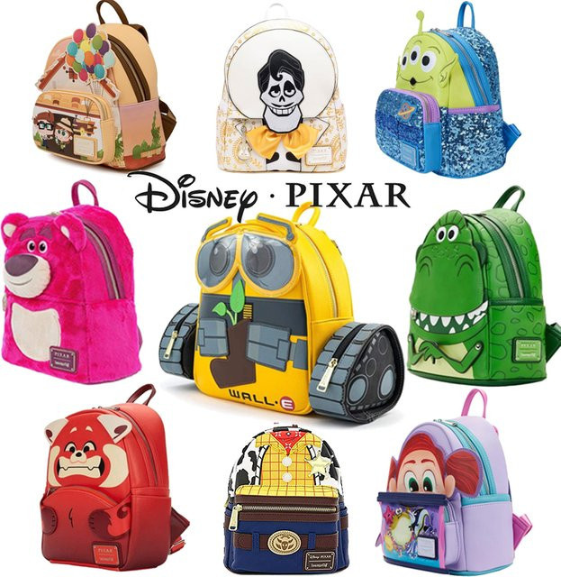 Loungefly Disney Pixar Movie Series Toy Story/WALL-E/Monsters University Mini Rucksack Coco Cosplay Rucksack - Bild 1