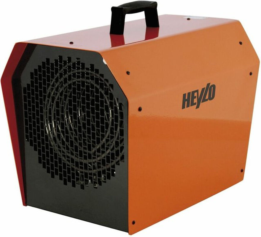 Heylo Master Elektroheizer DE 9 XL in Orange mit 4,5 / 9 kW Heizleistung und Thermostat - Bild 3