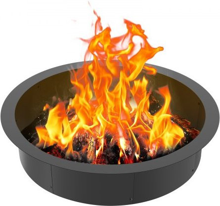 VEVOR Feuerstellenring aus Karbonstahl für Camping und Lagerfeuer, Durchmesser: 101,6 cm, Höhe: 25,4 cm - Bild 1