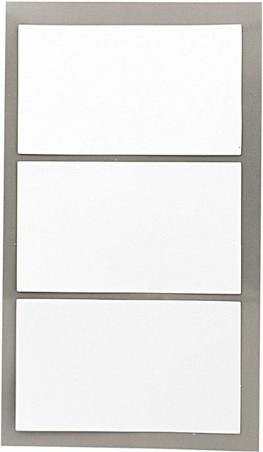 Rico Design Paper Poetry Office Sticker Etiketten, Weiß, B/H: 60 x 35 mm, 4 Bogen - Bild 1