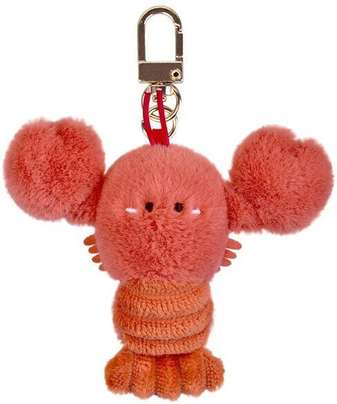 Hummer Schlüsselanhänger, Plüschtier, 8cm, rot, Unisex - Bild 1