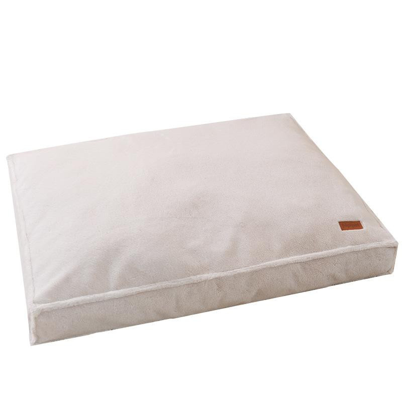 Haustierbett aus Kaninchenfellimitat mit abnehmbarem Bezug von Household supplies MH, Schlafplatz für Hunde und Katzen, B/T/H: 45 x 35 x 6 cm - Bild 1
