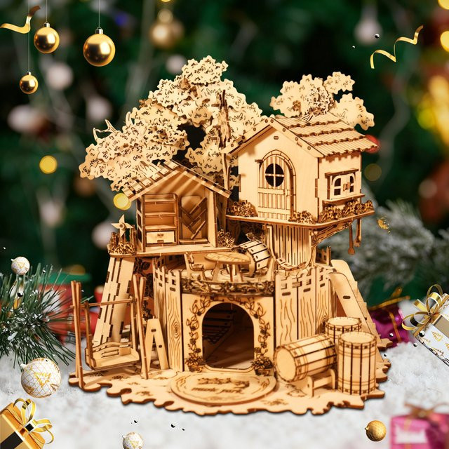Music Park Baumhaus, 3D-Holzpuzzle, ab 14 Jahren - Bild 1