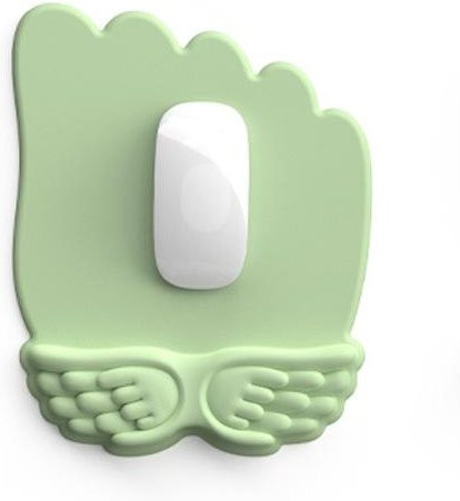 GadgetGrip Silikon-Memory-Schaum-Handgelenkauflage für Maus und Tastatur mit Handyhalter in Grün - Bild 1