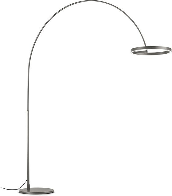 Knapstein Tizia LED-Bogenstehleuchte in Graphit Anthrazit, dimmbar und höhenverstellbar - Bild 1