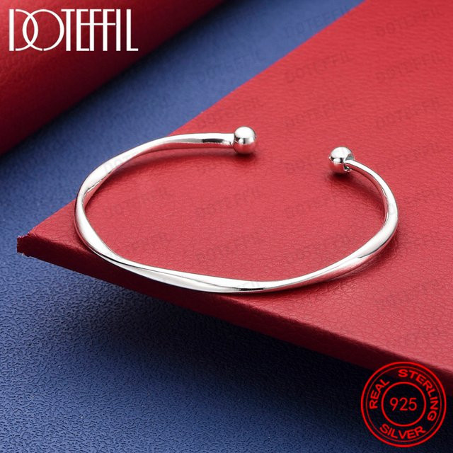 DOTEFFIL Armreif 925 Silber, Perlen, Damen - Bild 1