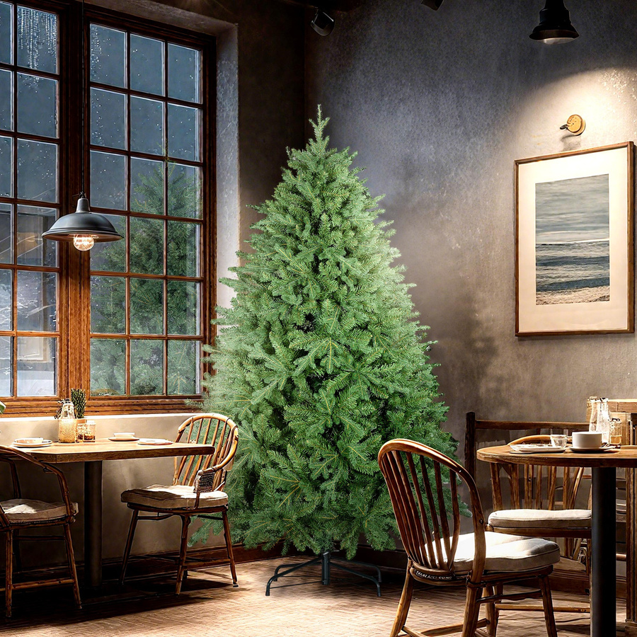 HOMCOM Künstlicher Weihnachtsbaum Kiefer in Grün mit 3026 Spitzen und Metallständer, Höhe: 180 cm - Bild 2