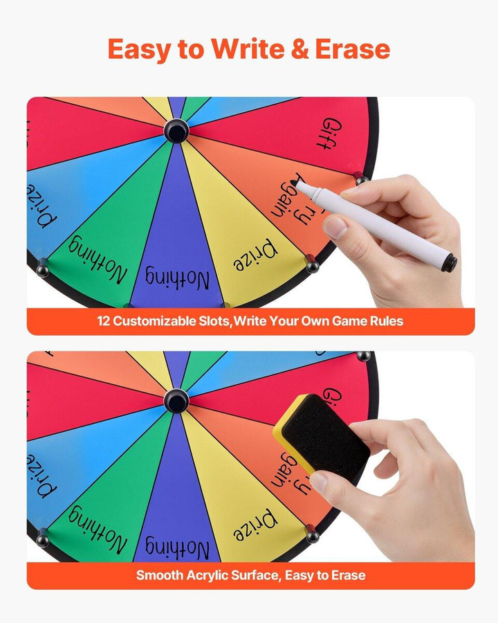 Buying Solutions, MB Tisch-Glücksrad-Roulette mit Ständer, Bunt / Mehrfarbig - Bild 6