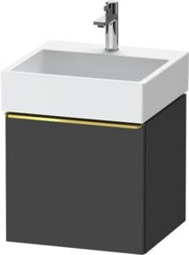 Duravit Waschtischunterschrank D-Neo, Wandhängend, Grau Hochglanz, Breite: 48,4 cm, Tiefe: 44,0 cm - Bild 1