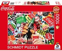 Schmidt Spiele Puzzle Coca-Cola nostalgische Reklame, 1000 Teile, Bunt/Mehrfarbig - Bild 1
