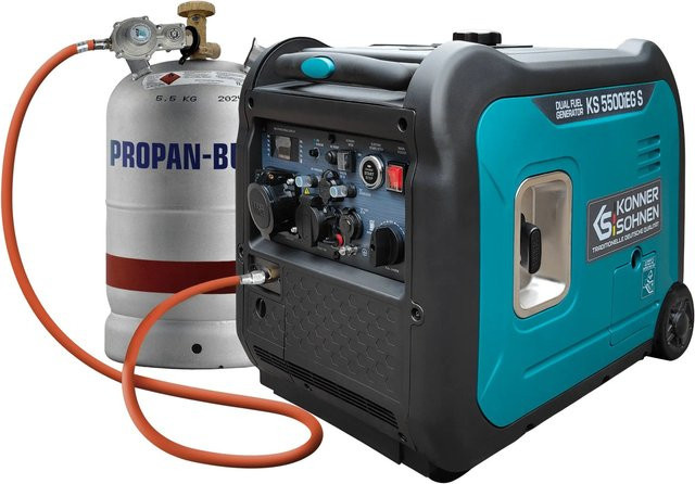 Könner & Söhnen LPG/Benzin-Inverter-Generator KS 5500iEG S in Blau - Bild 1