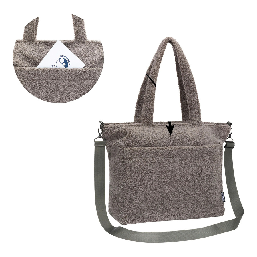 Fillikid Wickeltasche Teddy in Grau - Bild 3
