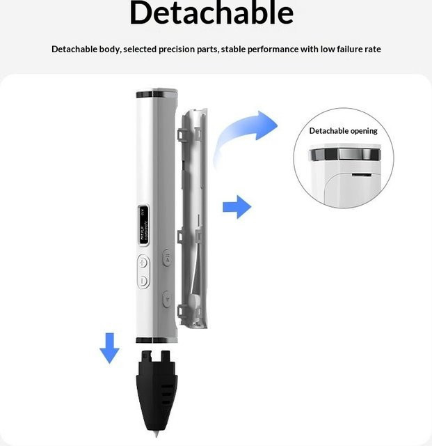Lenovo 3D-Stift DIY Kritzelstift, mit OLED-Display, mit PLA-Filament - Bild 1