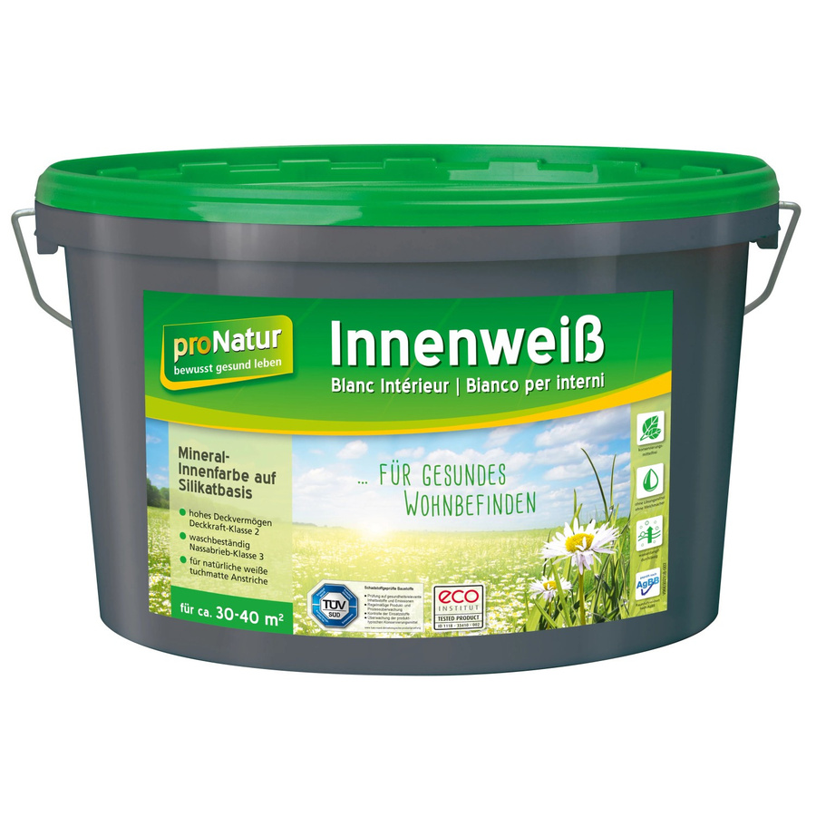 Pronatur Silikatfarbe Innenweiß mit Kalk - Bild 2