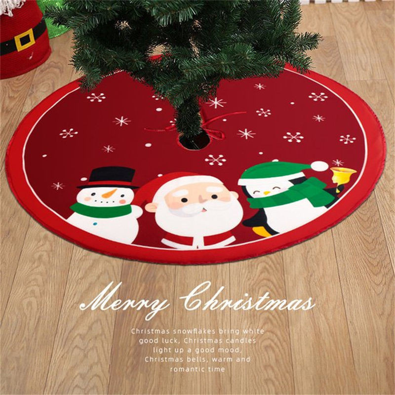 Kreativer Weihnachtsbaumrock mit Print als festliche Dekoration für deinen Weihnachtsbaum - Bild 1