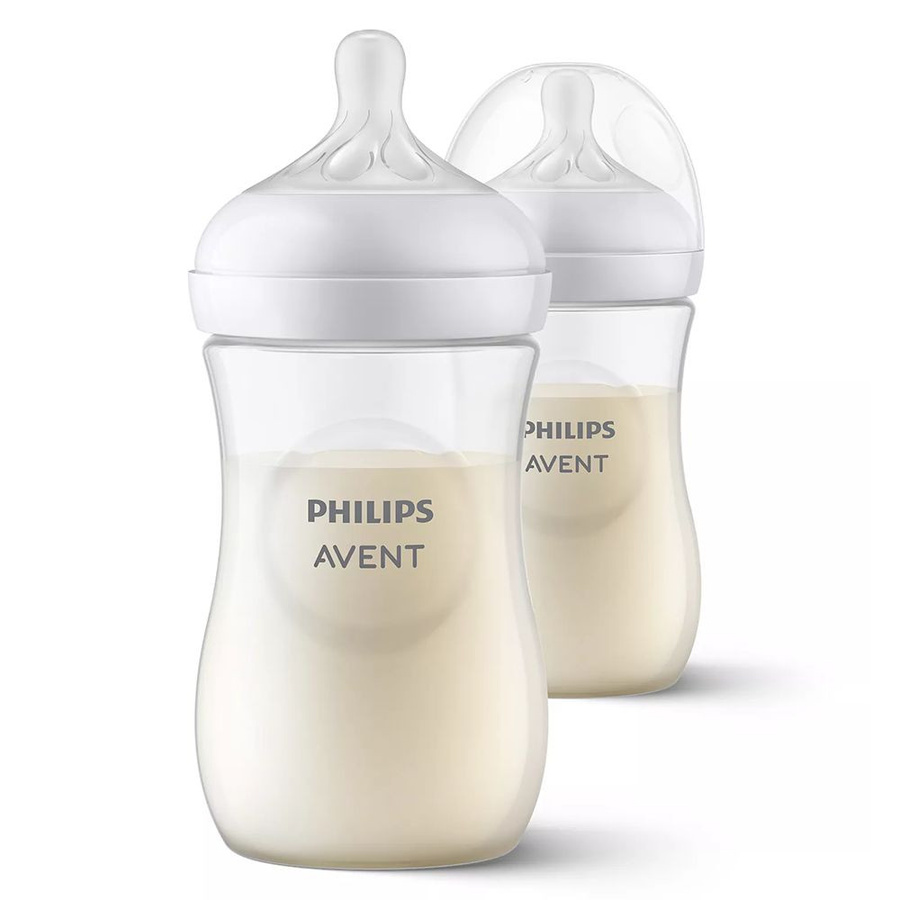 Philips Avent Natural Response Babyflaschen 2er-Pack, 260 ml, weiß und transparent, BPA-frei - Bild 3