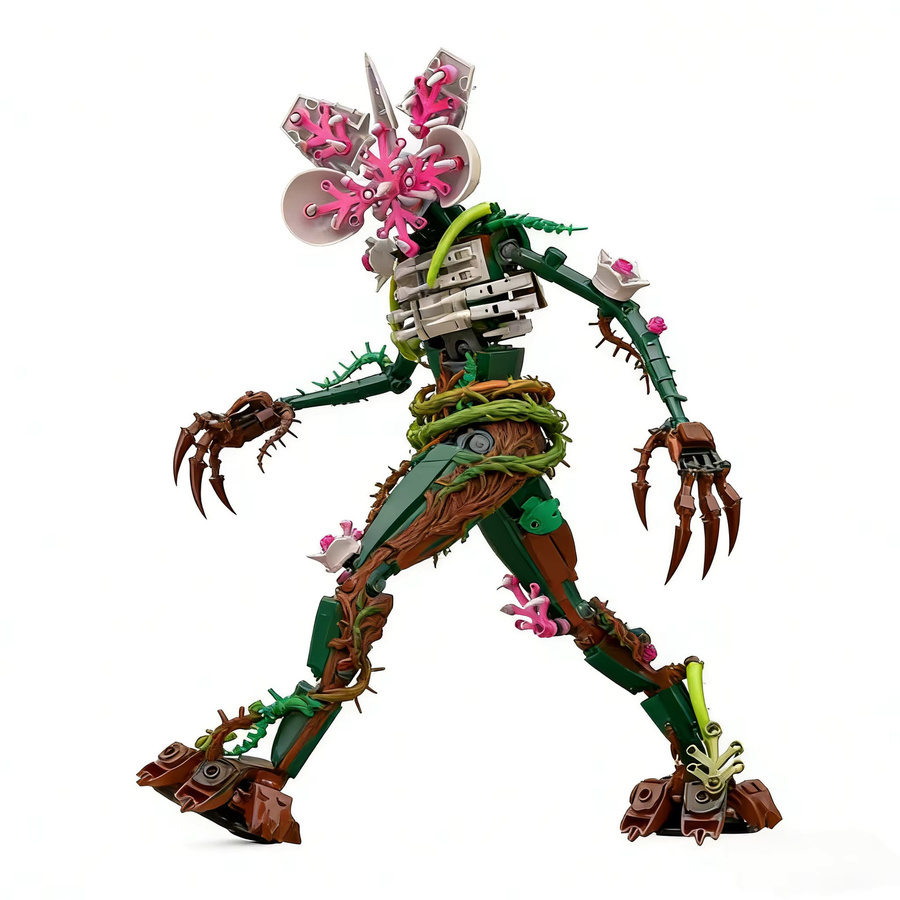 GSBAN MOC Seltsame Chomper Orchidee Monster, Bausteine, 419 Teile - Bild 5
