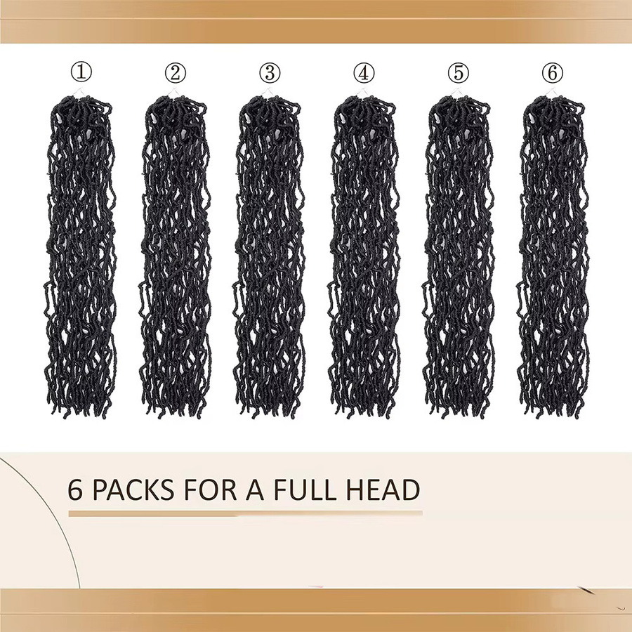 Soft Locs Faux Locs Häkelhaar für Damen, Synthetik - Bild 5