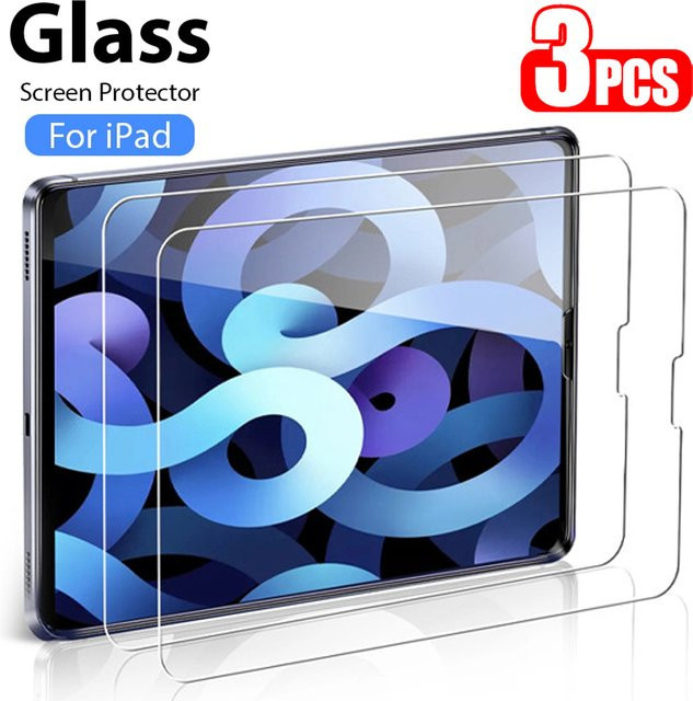 3er-Set Panzerglas Display Schutz für iPad Modelle, Transparent - Bild 1