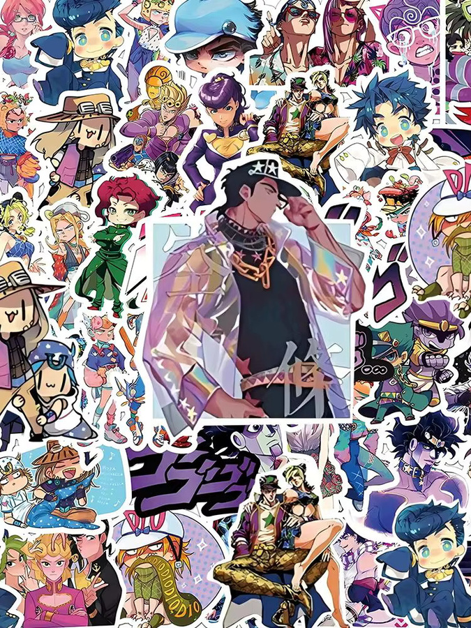Bandai JoJos Bizarre Adventure Aufkleber, Bunt / Mehrfarbig, 10-teiliges Set - Bild 5