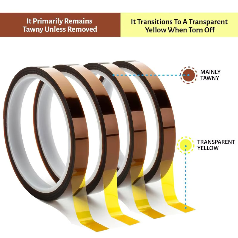 Gold Finger Hochtemperaturbeständiges Polyimid-Klebeband, Antistatisches PET-Isolierband für Lithium-Batterien, Farbe: Gold, B/T/H: 33,0 x 30,0 x 4,0 cm - Bild 4