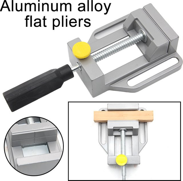 Mr Drill Rechtwinklige Klemme aus Aluminiumlegierung mit flachem Mund und dreieckigem Griff für Holzbearbeitung und Schweißarbeiten - Bild 1