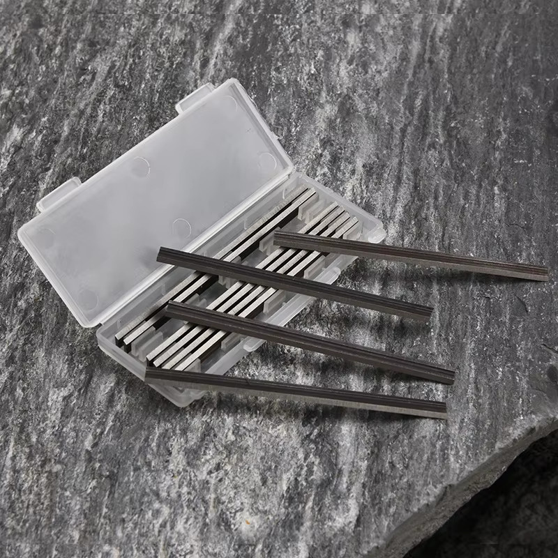 STARIBS 10er-Pack tragbare Hobelmesserklingen 82 mm in Silber als Ersatz für Makita, Bosch, DeWalt, Black Decker und Ryobi - Bild 2