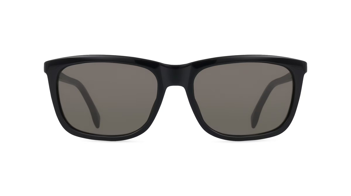 Hugo Boss 1489/S Sonnenbrille, Vollrand, Quadratisch, Acetat, Herren, schwarz - Bild 1