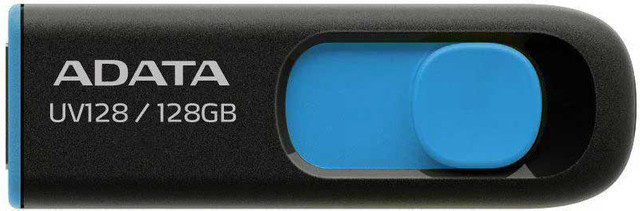 ADATA UV128 USB-A 3.2 Flash Drive mit 128 GB Speicherplatz in Schwarz oder Blau - Bild 2