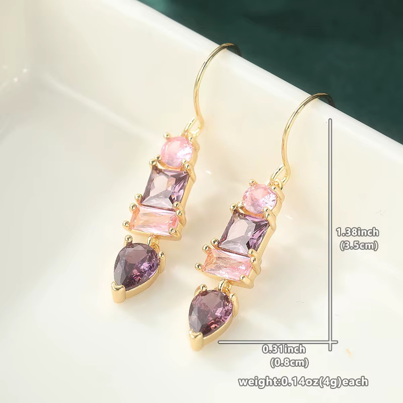 YoYo Anhänger Ohrringe, Amethyst, Kristall, Damen - Bild 4