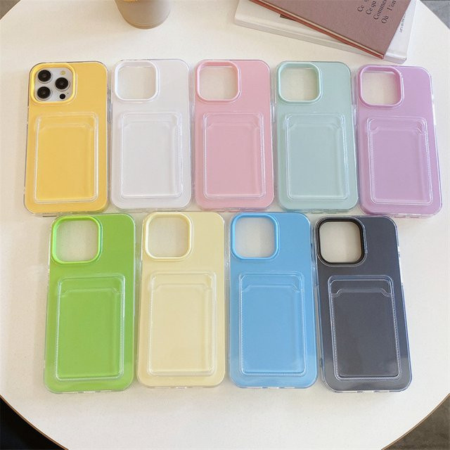 MUQGEW 2-in-1 Handyhülle mit Kartenfächern und Wallet-Funktion für iPhone 12 bis 16 Pro Max in Multicolour, stoßfeste Schutzhülle - Bild 1