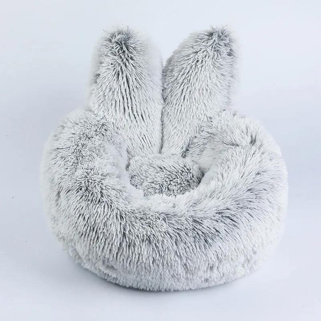 Pet Products My Plüsch Katzenbett und Hundekissen in Grau, Durchmesser: 50 cm - Bild 1