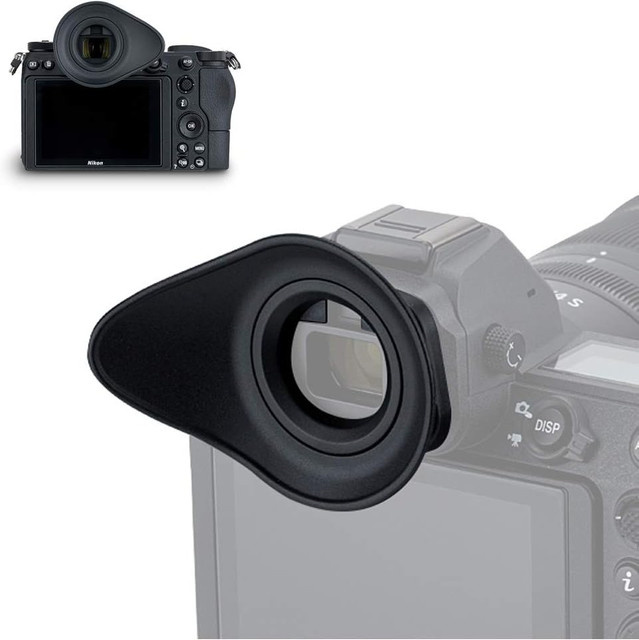 JJC Oval Augenmuschel Okular Sucher für Nikon Z5II Z7 II Z7 Z6 III Z6 II Z6 Z5 als Ersatz für Nikon DK-29, 360 Grad drehbar, Schwarz - Bild 1