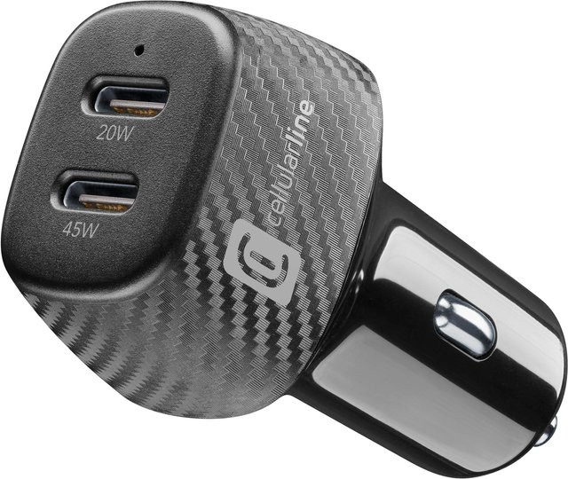 CellularLine Multipower Hyper USB Typ-C Autoladegerät 65W Schwarz - Bild 1