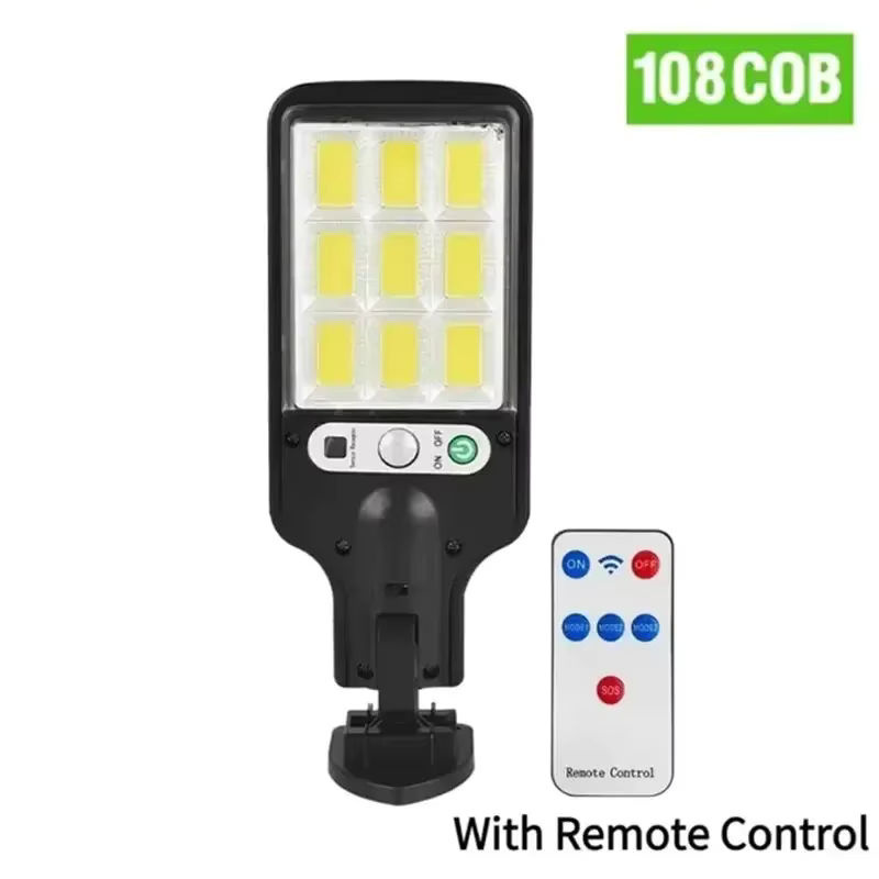 AmmToo COB Solarleuchten für den Außenbereich mit Bewegungsmelder, wasserdichte LED Sicherheitswandleuchte in Schwarz für Terrasse, Gartentür und Gartenwege - Bild 2