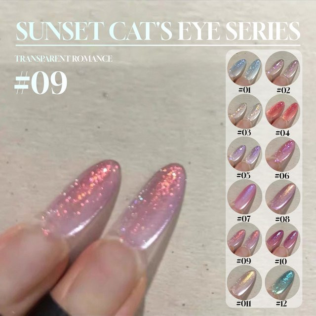 MIANEL Kristall-Weißung Katzenaugen-Gel-Nagellack, 12 ml, Glänzend - Bild 1