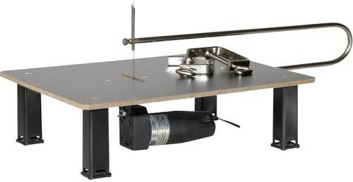 Donau Elektronik 1007 Laubsägetisch für Mini Stichsäge in Grau - Bild 1