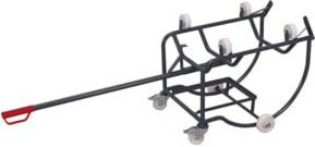 Cordes Fasskipper RAL 7016 Anthrazit mit 4 Kunststoffrollen aus Stahl - Bild 1