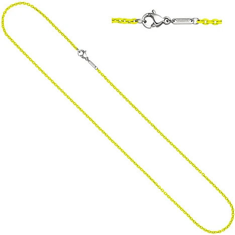Colfem Rundankerkette Edelstahl, Gold, 42 cm, Unisex - Bild 1