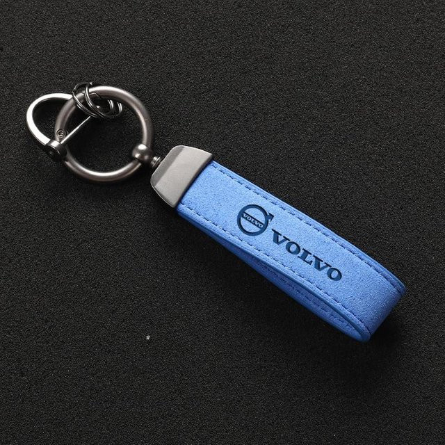Volvo Schlüsselanhänger Leder, blau, Unisex - Bild 1