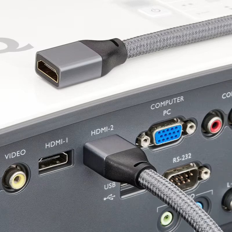 DIXSG HDMI-Verlängerungskabel 2.1 in Schwarz mit 8K@60Hz, 4K@120Hz und 48 Gbit/s für Smart TV, PS5 und Laptop - Bild 3